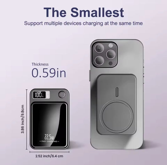 10000mAh Power Bank Magnetic Wireless Charger