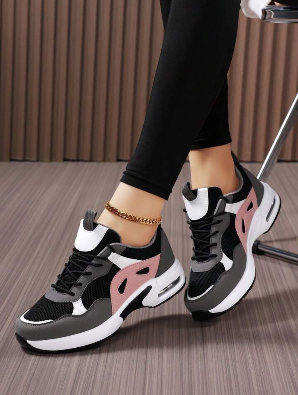 New Plus Size Air Cushion Lightweight Mesh Breathable Casual Shoes For Women