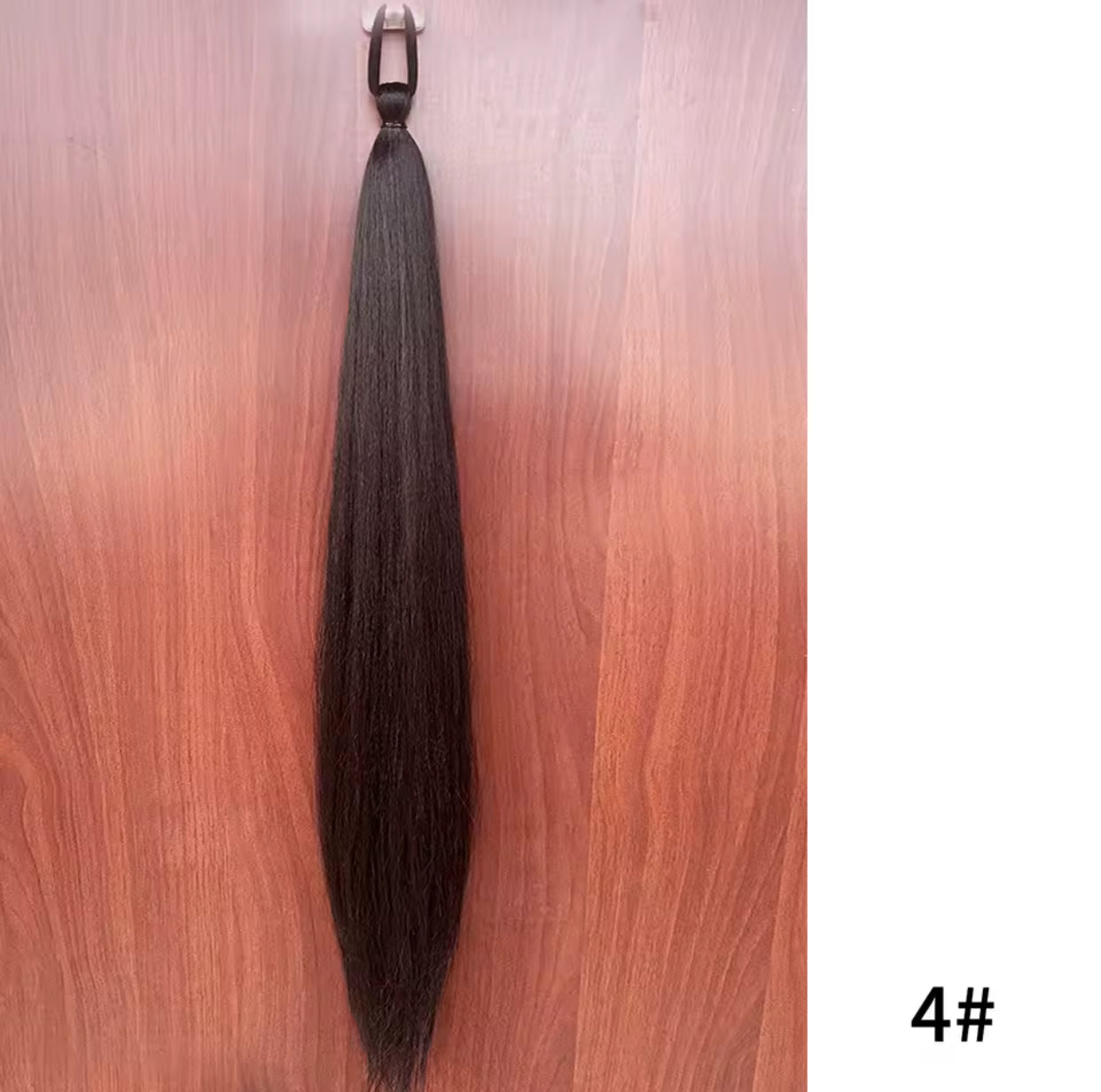 Synthetic Purple Ponytail Extension with Rubber Band