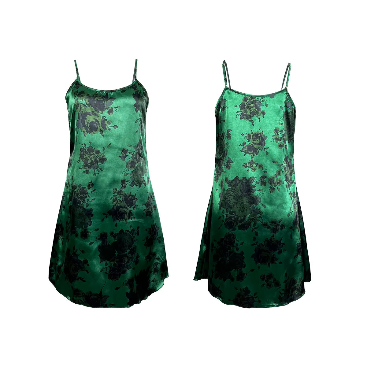 Floral Printed Backless Dress