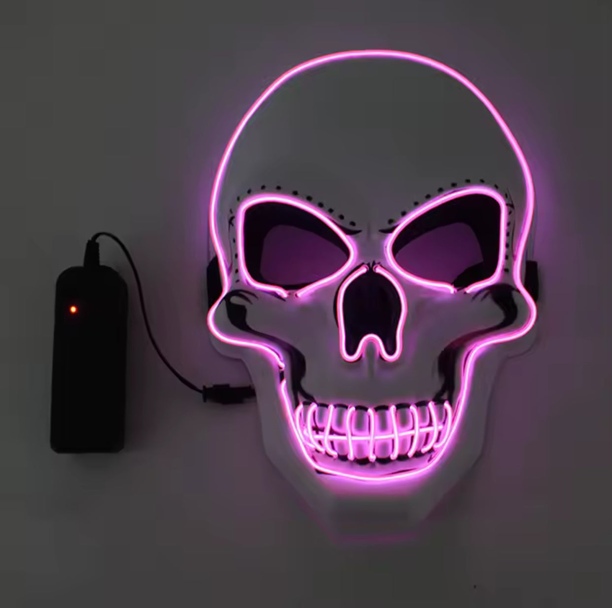 Halloween Horror Skull Mask LED Cold Light Mask LED