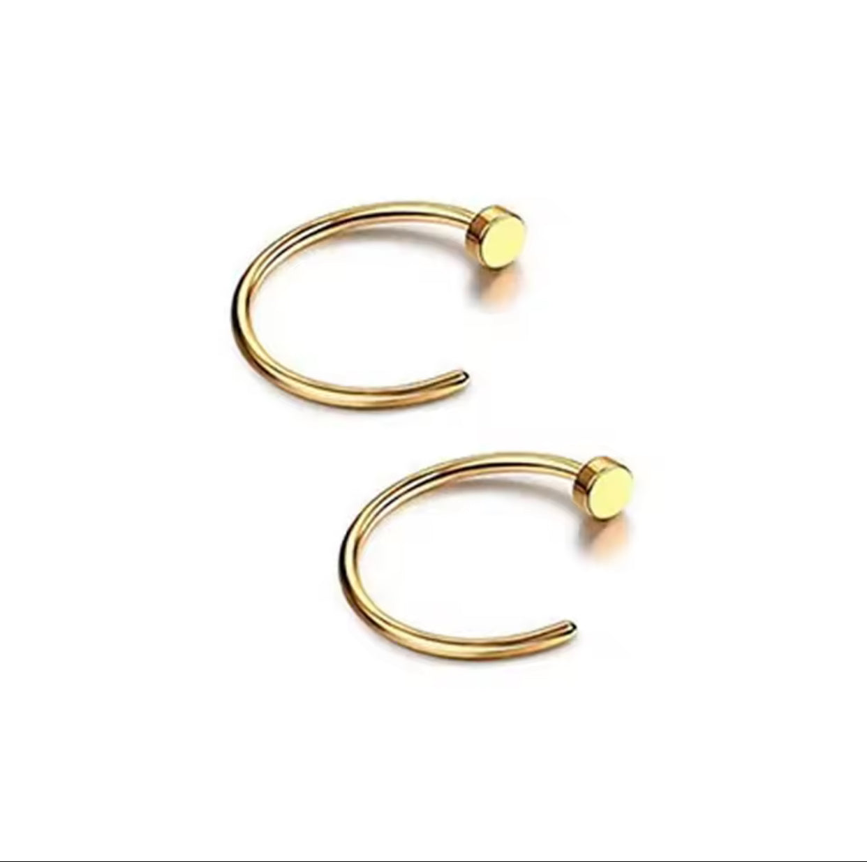 2/10pcs 20G Fake Nose Rings for Women Men,316L
Stainless Steel Clip On Lip Rings Labret Ring Nose Piercing
Jewelry