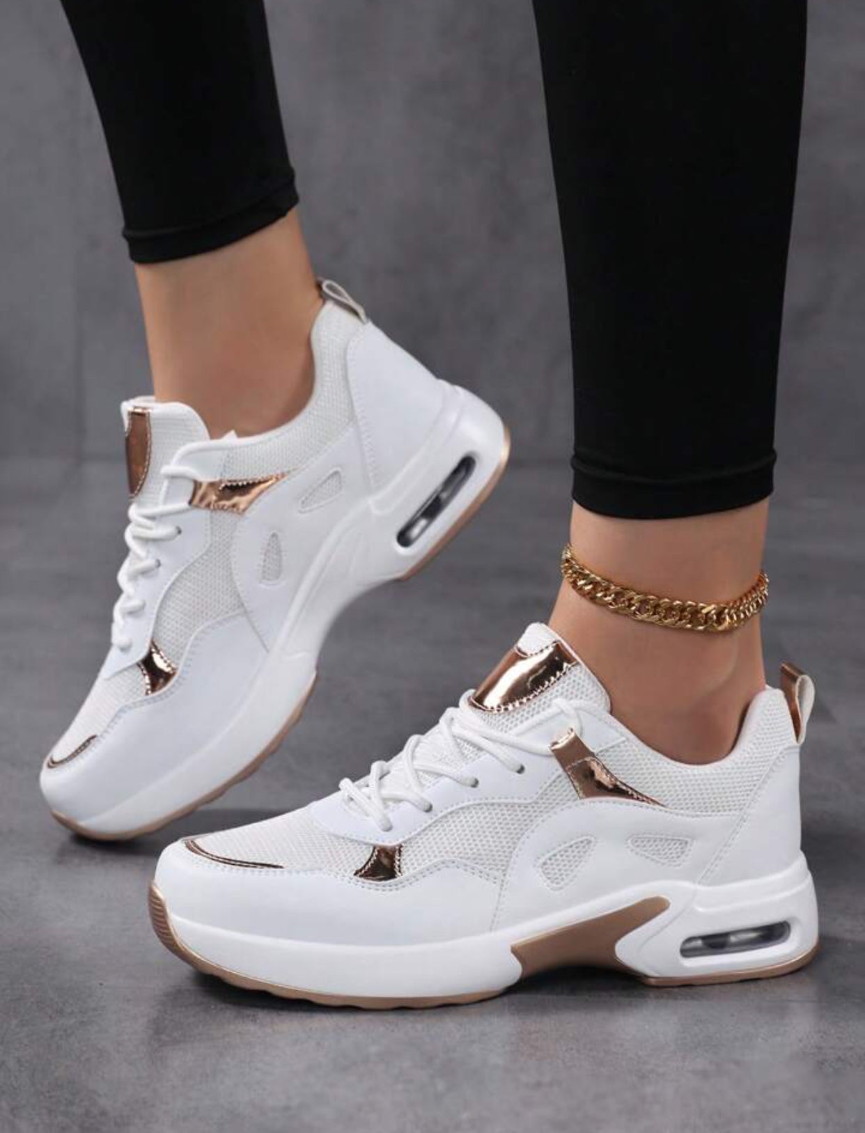 New Plus Size Air Cushion Lightweight Mesh Breathable Casual Shoes For Women