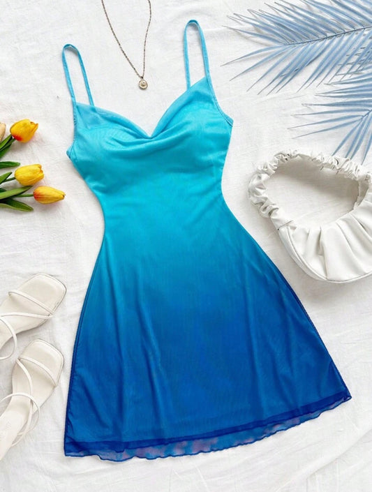 Soleia Women's Gradient Color Spaghetti Strap