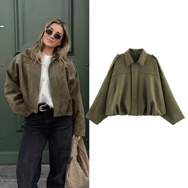 Green Bomber Jacket
