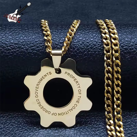 Fashion Game War Machine Necklace Stainless Steel
Reaction Furnace Necklaces for Men/Women Fans Jewelry gargantilla mujer N2044