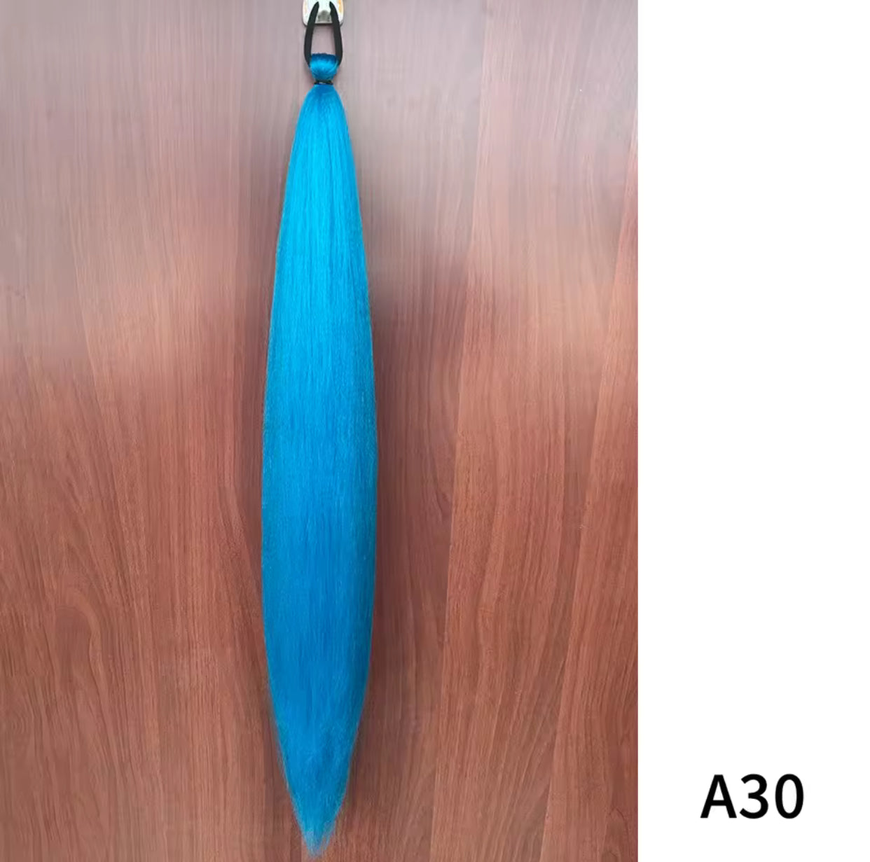 Synthetic Purple Ponytail Extension with Rubber Band