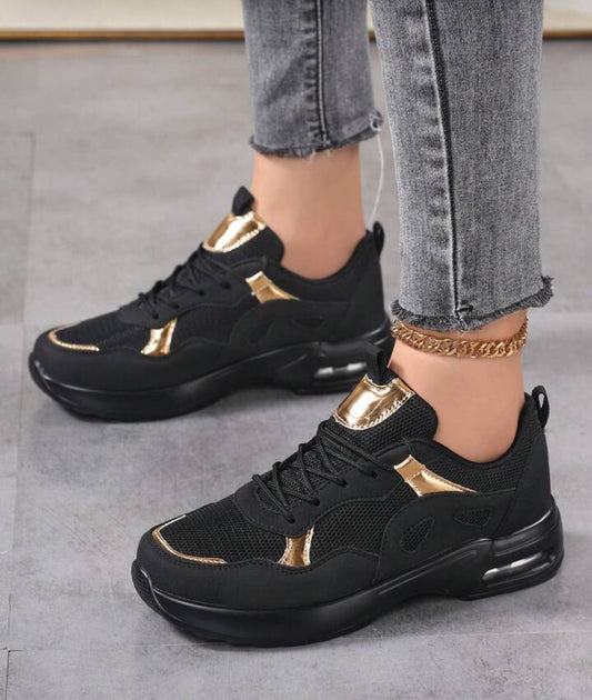 New Plus Size Air Cushion Lightweight Mesh Breathable Casual Shoes For Women