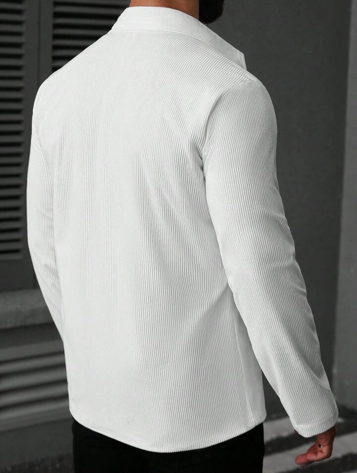 Simple Casual Solid Color Double Pocket Jacket