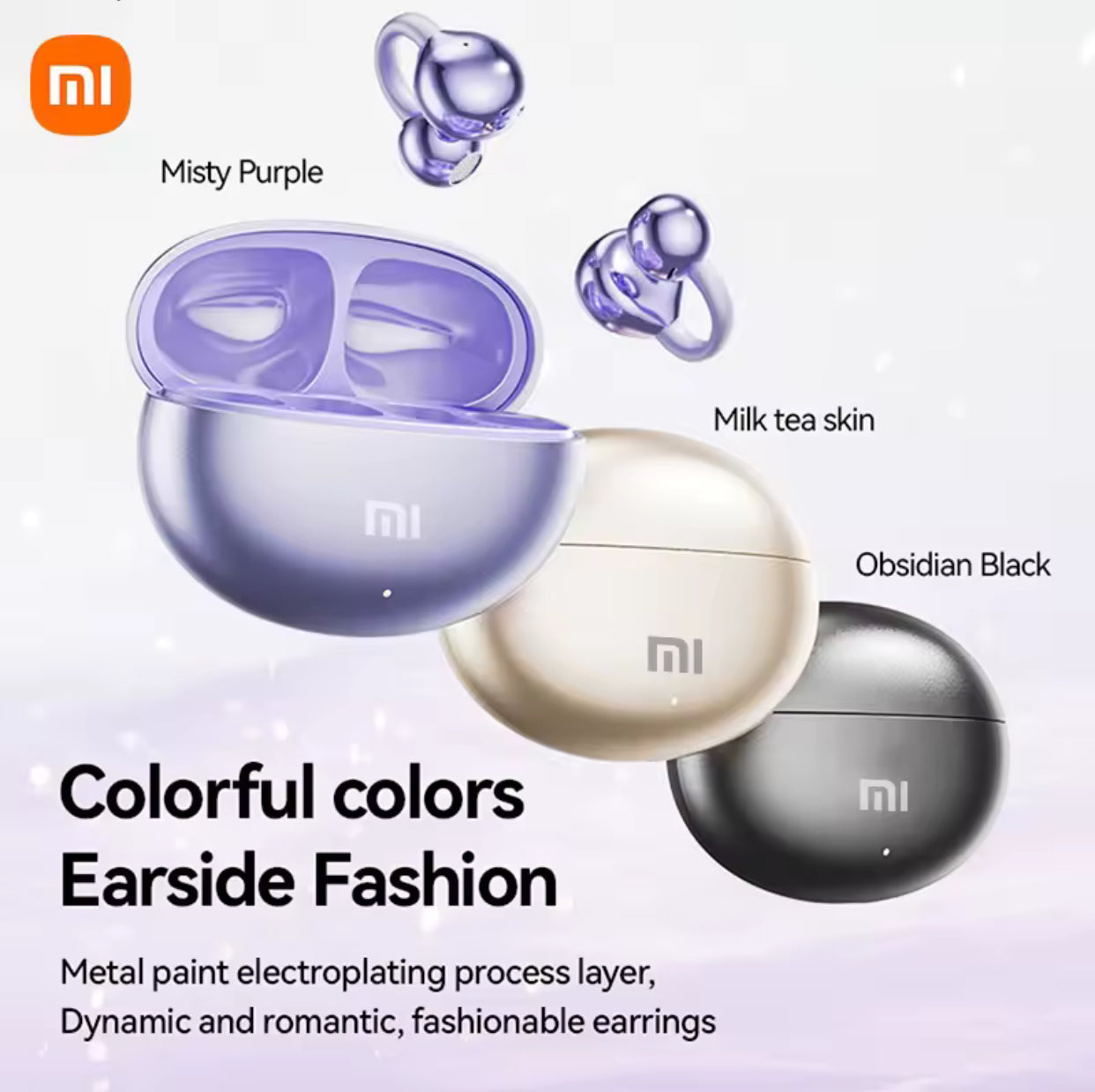 XIAOMI Mijia Wireless Earphone Open Ear M91 Ear ClipENC Headset Bluetooth 5.4 HD Call Touch Control Headphone for Android iOS
