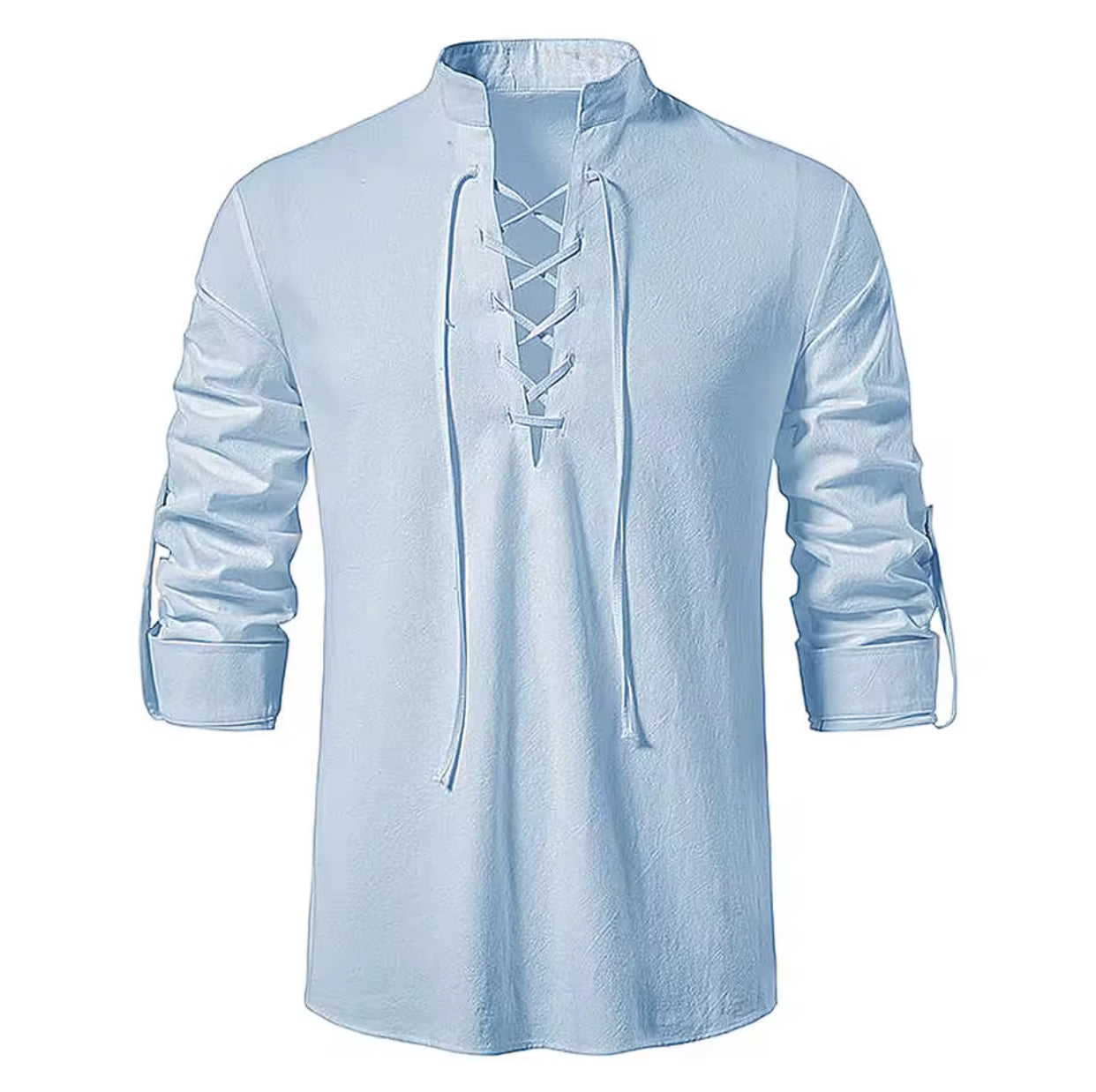 Men's Casual Blouse Cotton Linen Shirt Tops