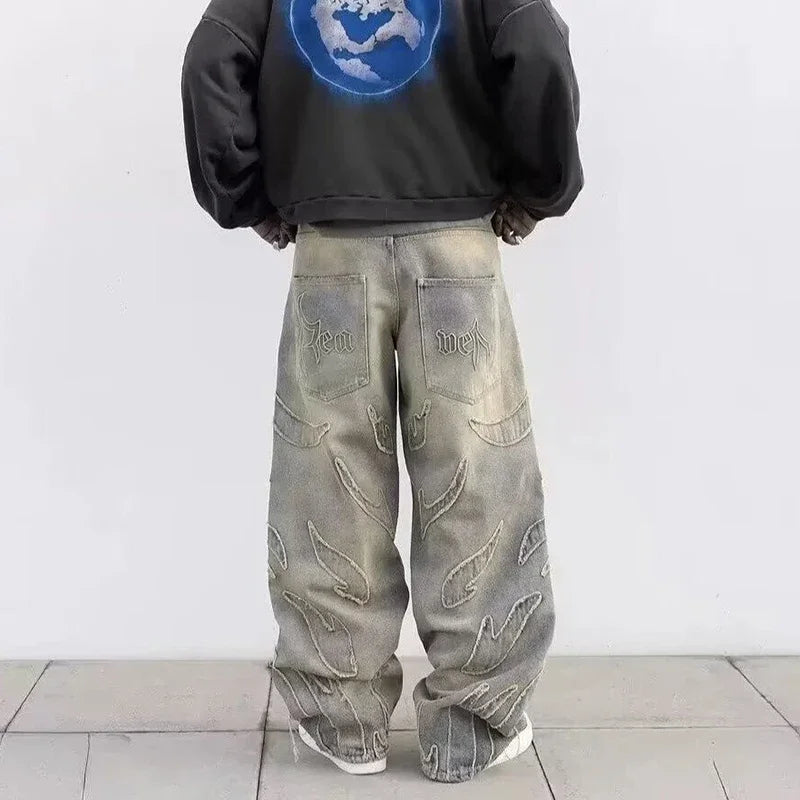 Men Baggy Streetwear Jeans