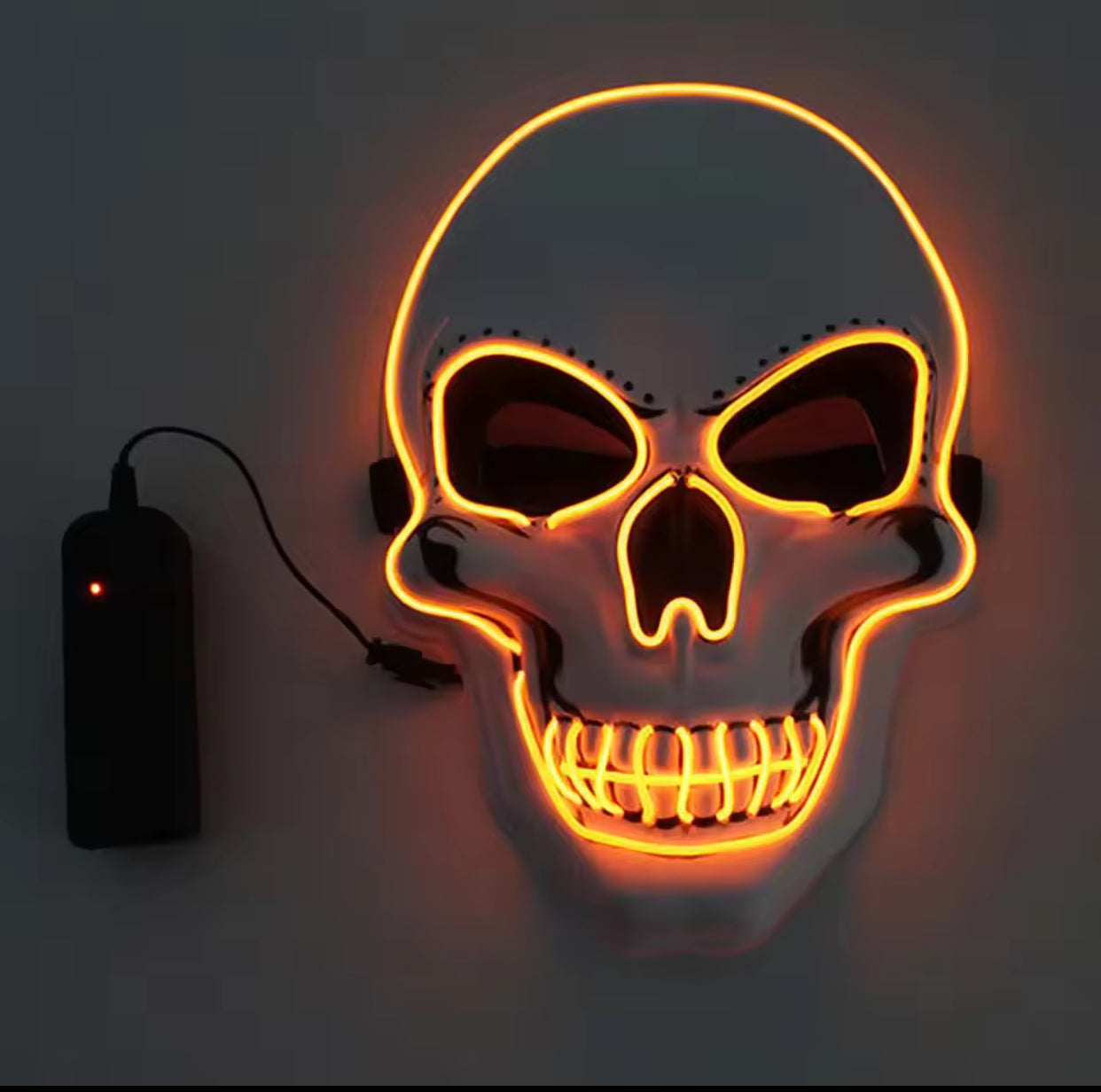 Halloween Horror Skull Mask LED Cold Light Mask LED