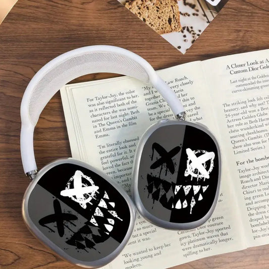 Black and White Teeth Pattern for Max Headphone Case