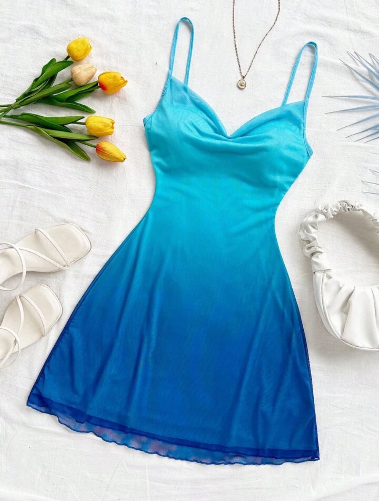 Soleia Women's Gradient Color Spaghetti Strap