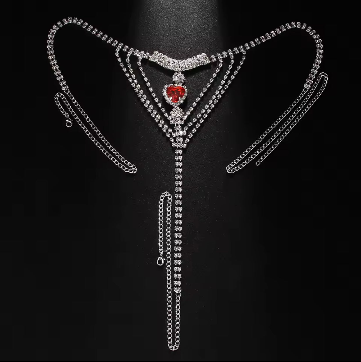 Stonefans Red Heart Jewellry Accessories Charms Waist Chain Fashion 2024 Summer Club Sexy Thong Panties G
String Bikini Women