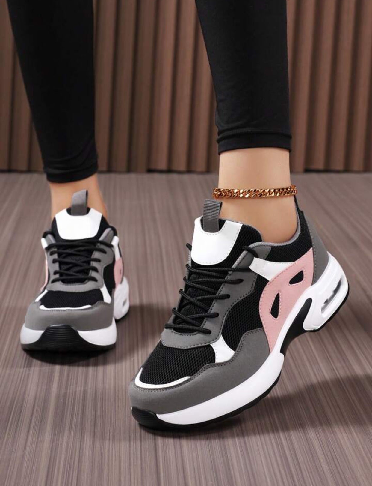 New Plus Size Air Cushion Lightweight Mesh Breathable Casual Shoes For Women