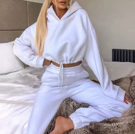 Winter Tracksuit Women Two Piece Set