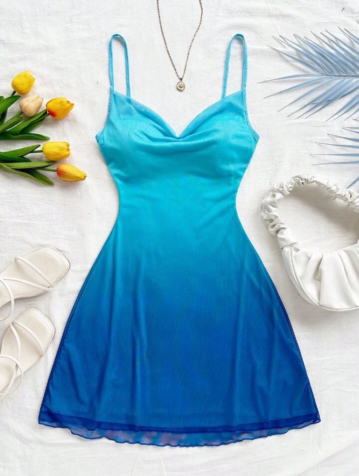 Soleia Women's Gradient Color Spaghetti Strap