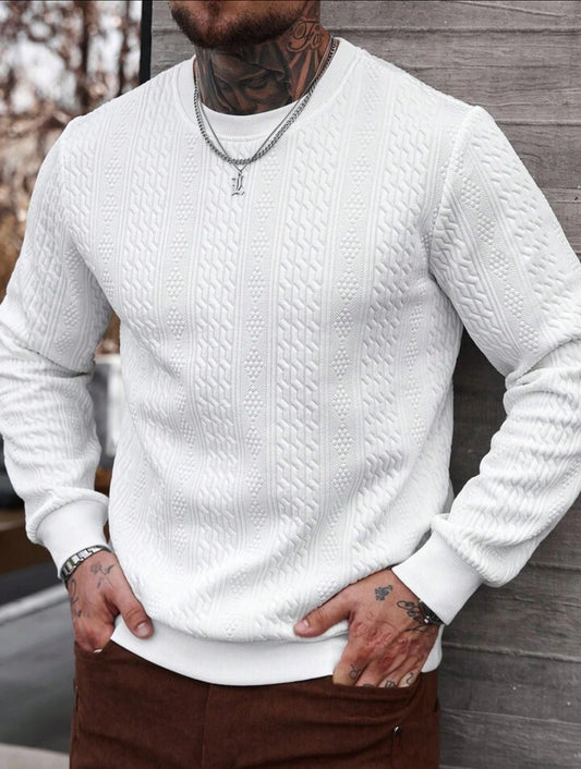 Men's Casual Loose Fit Crew Neck