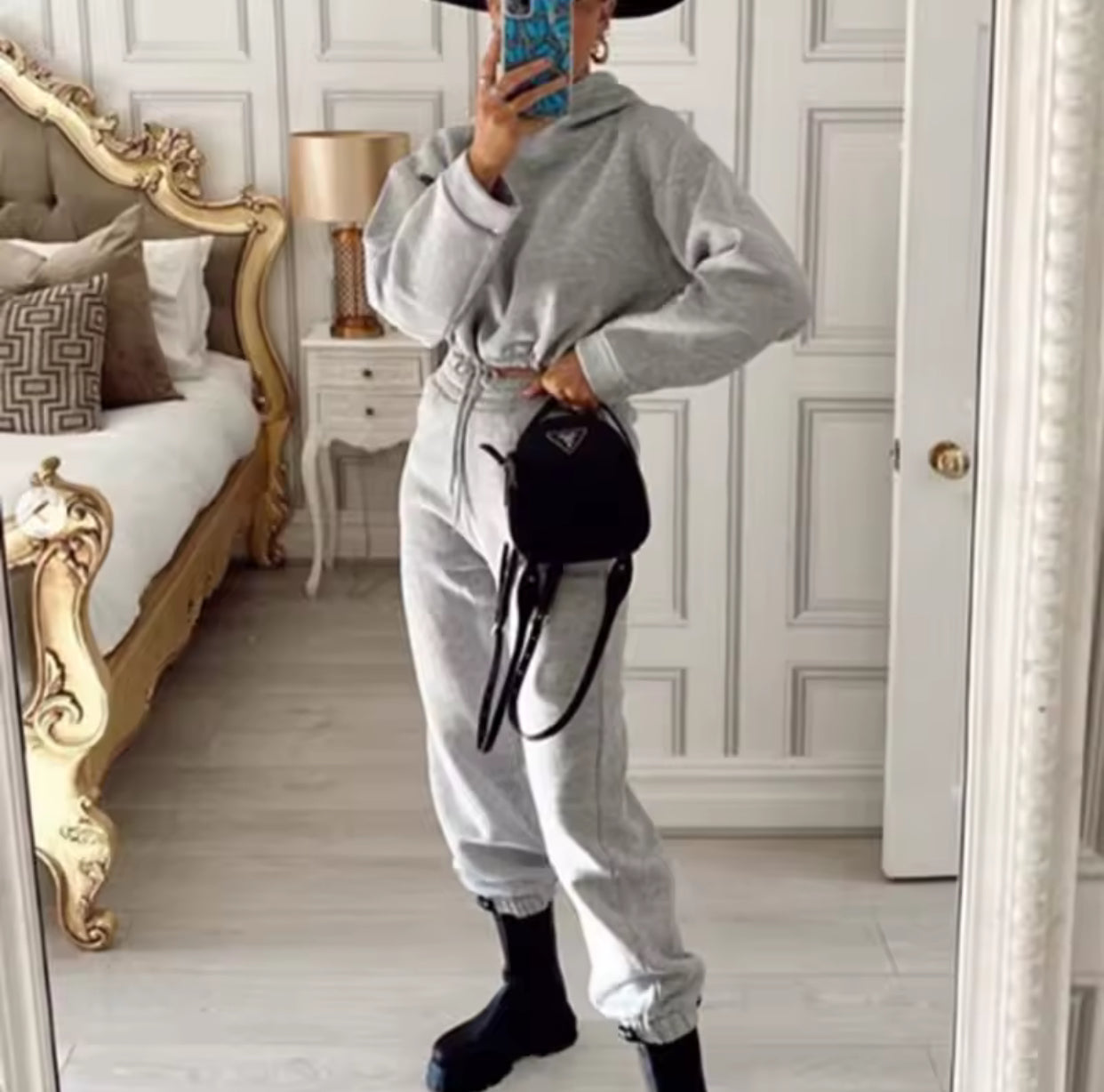 Winter Tracksuit Women Two Piece Set