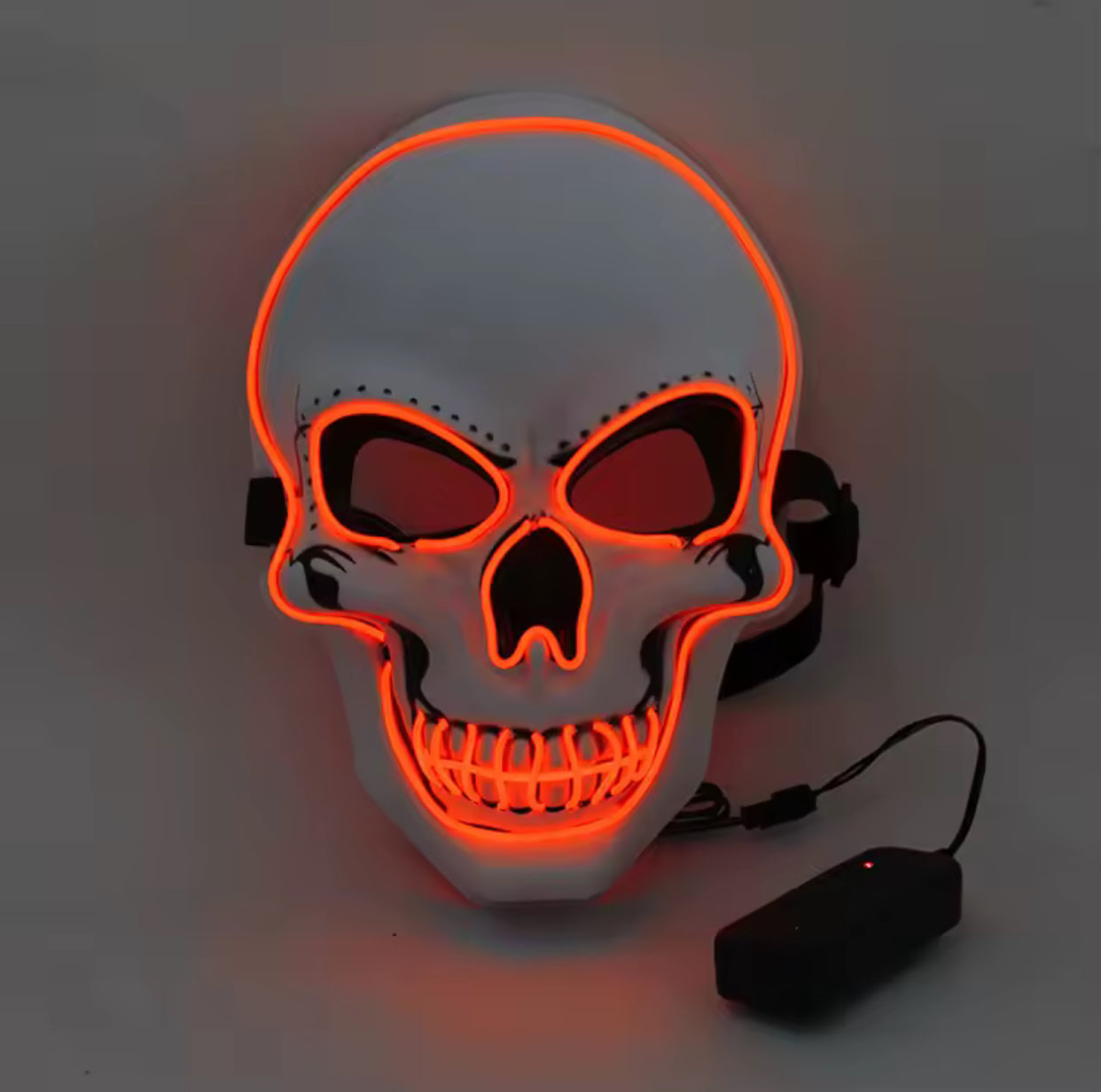 Halloween Horror Skull Mask LED Cold Light Mask LED