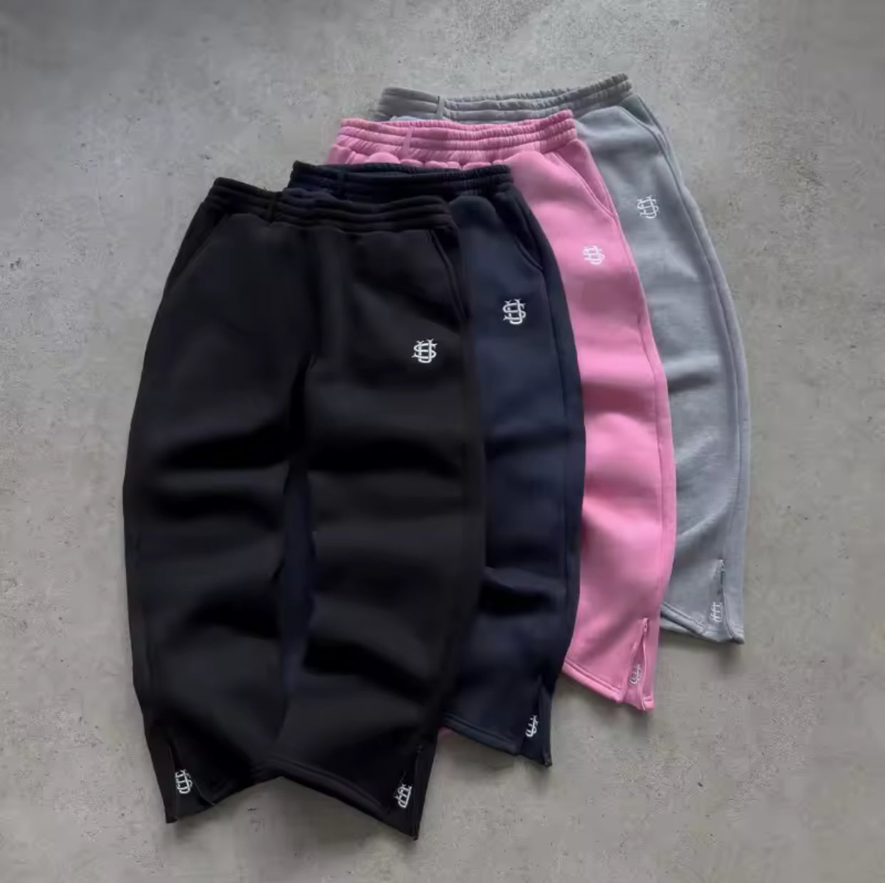 Y2k Retro Loose Straight Baggy Pants Men Tracksuit Pants