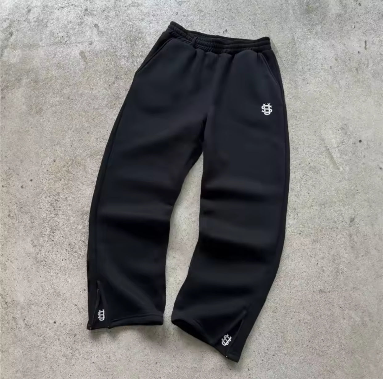 Y2k Retro Loose Straight Baggy Pants Men Tracksuit Pants