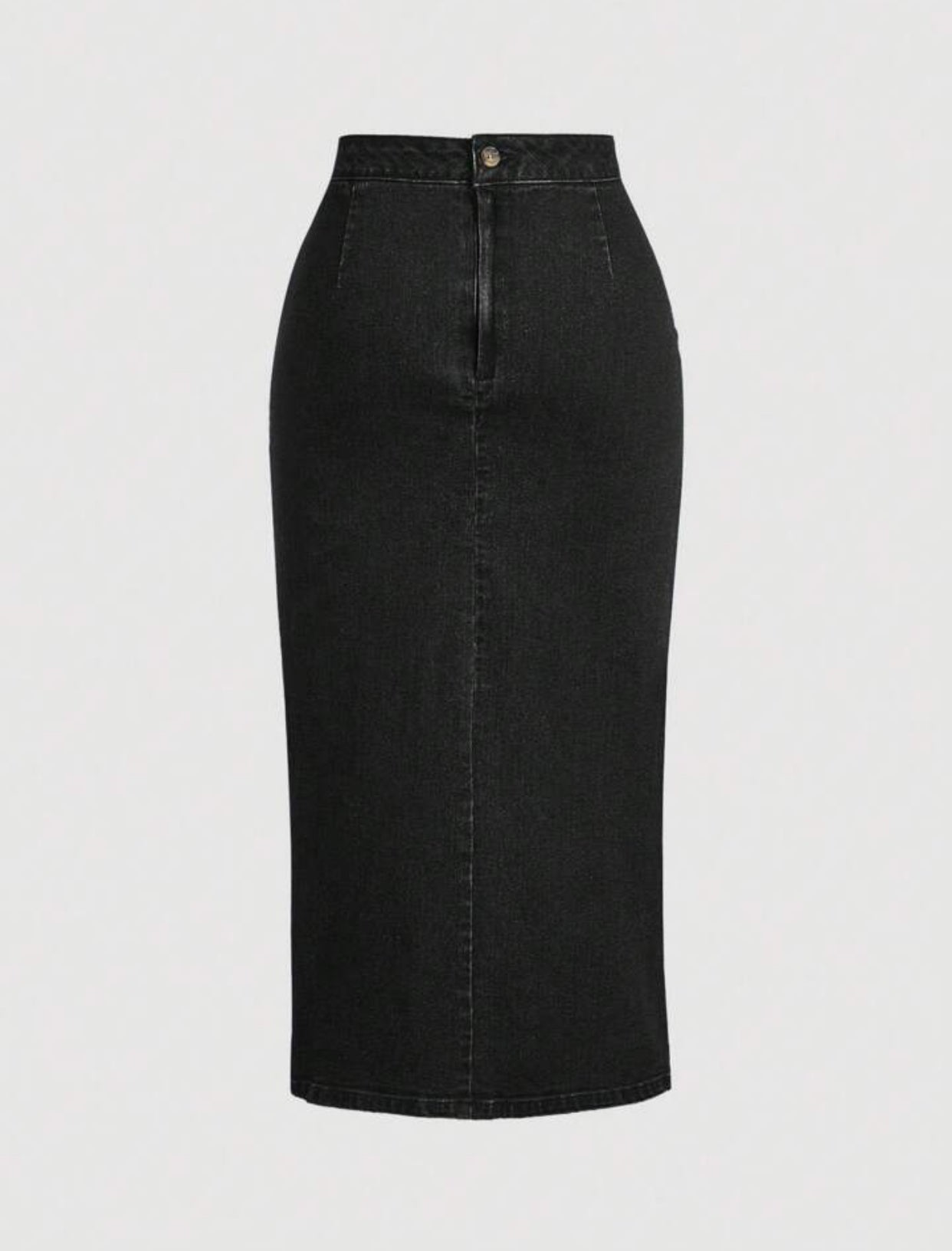 Women's Solid Color Casual Drawstring Denim Skirt