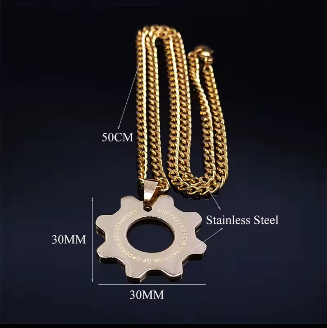 Fashion Game War Machine Necklace Stainless Steel
Reaction Furnace Necklaces for Men/Women Fans Jewelry gargantilla mujer N2044