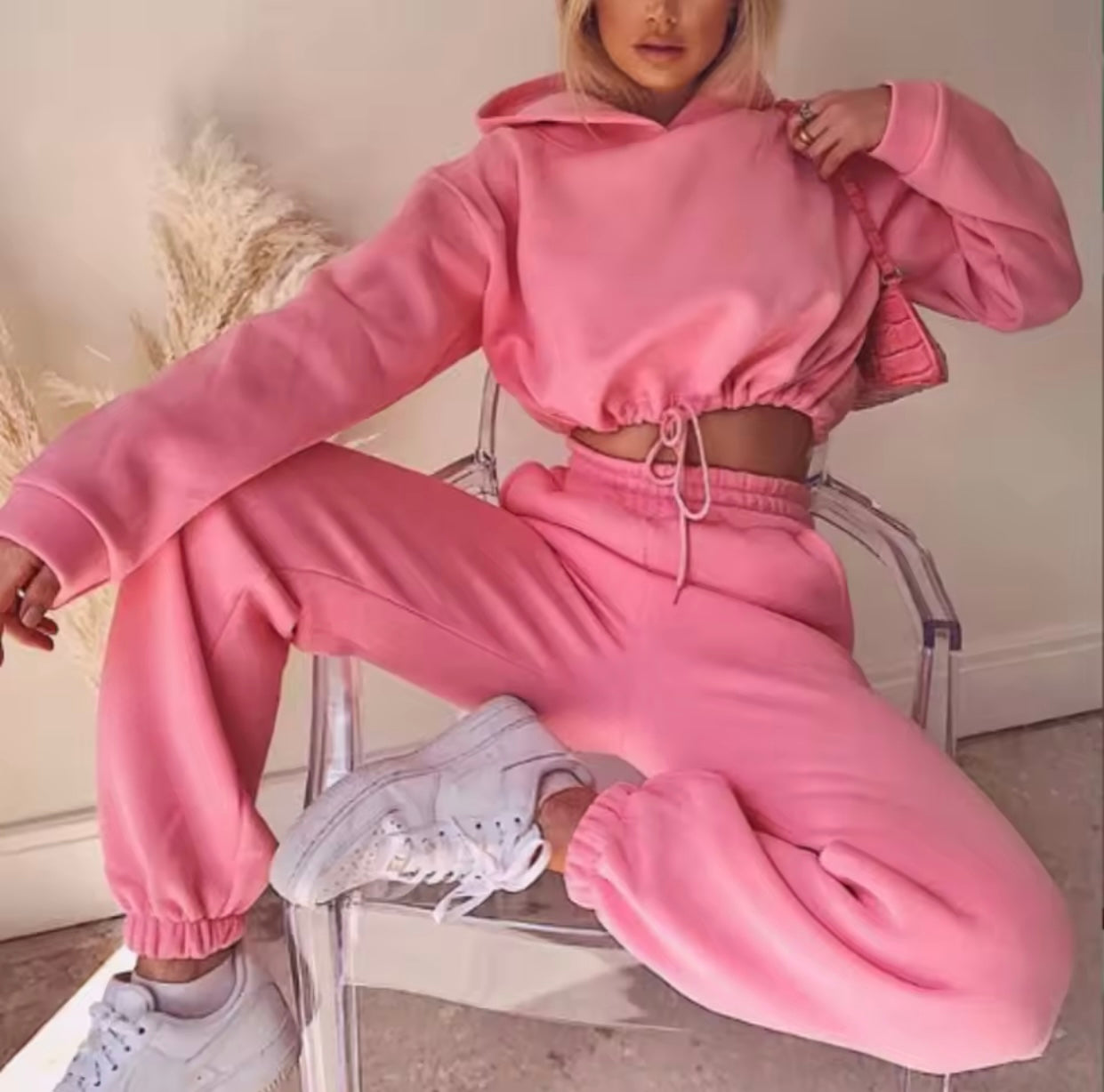 Winter Tracksuit Women Two Piece Set