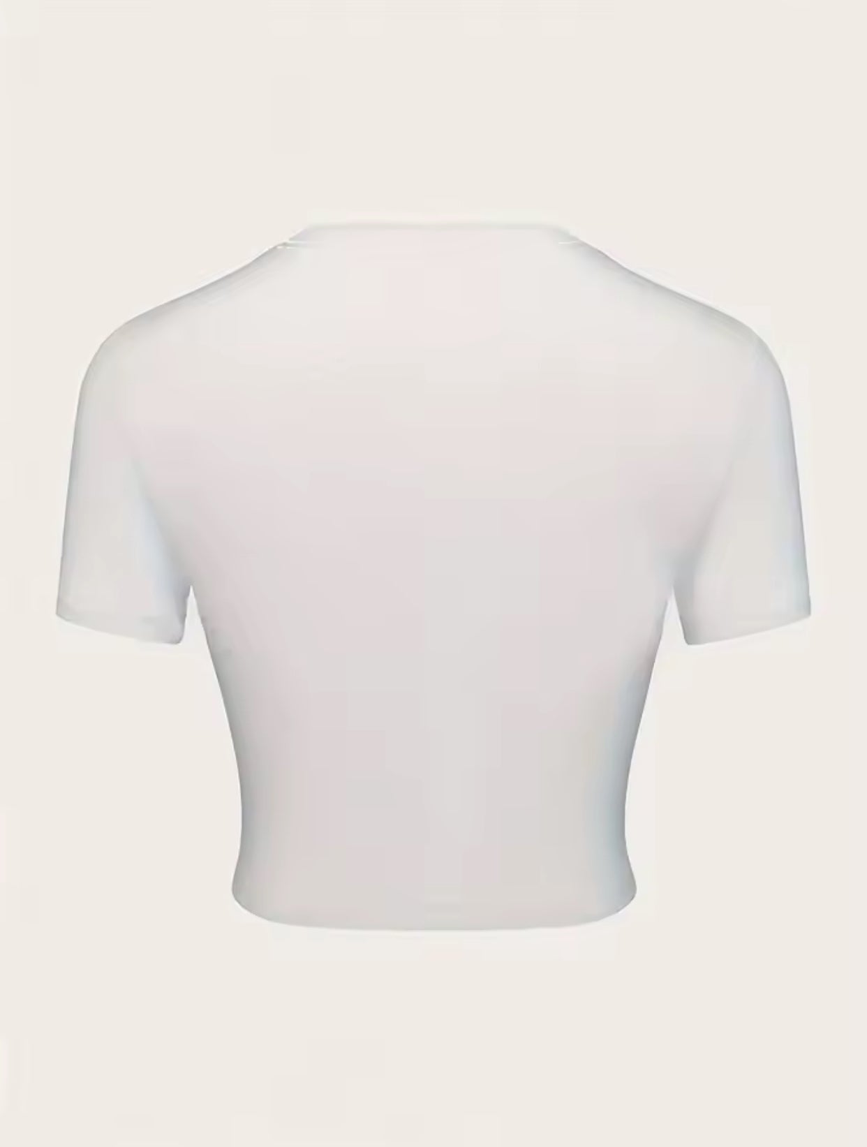 Cherry Print Crew Neck Crop T-shirt