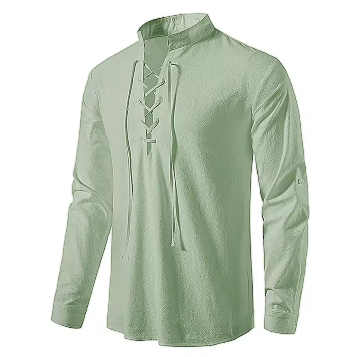 Men's Casual Blouse Cotton Linen Shirt Tops