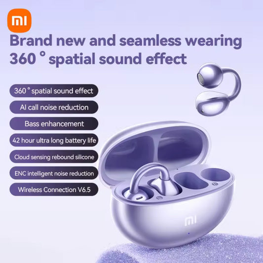 XIAOMI Mijia Wireless Earphone Open Ear M91 Ear ClipENC Headset Bluetooth 5.4 HD Call Touch Control Headphone for Android iOS
