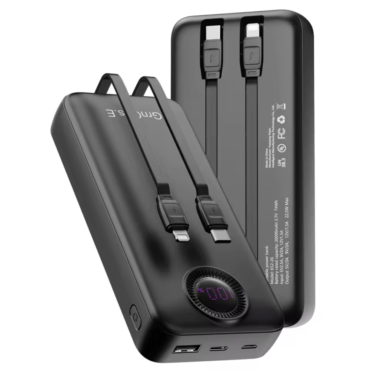 20000mAh Portable Charger 22.5W