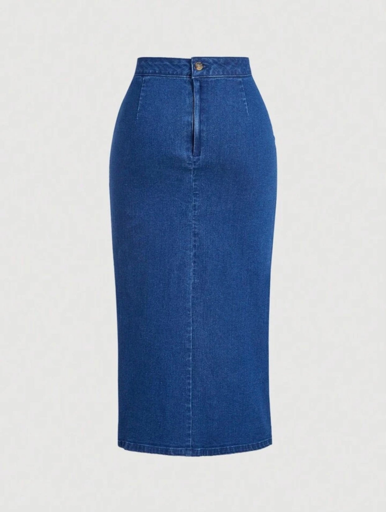 Women's Solid Color Casual Drawstring Denim Skirt