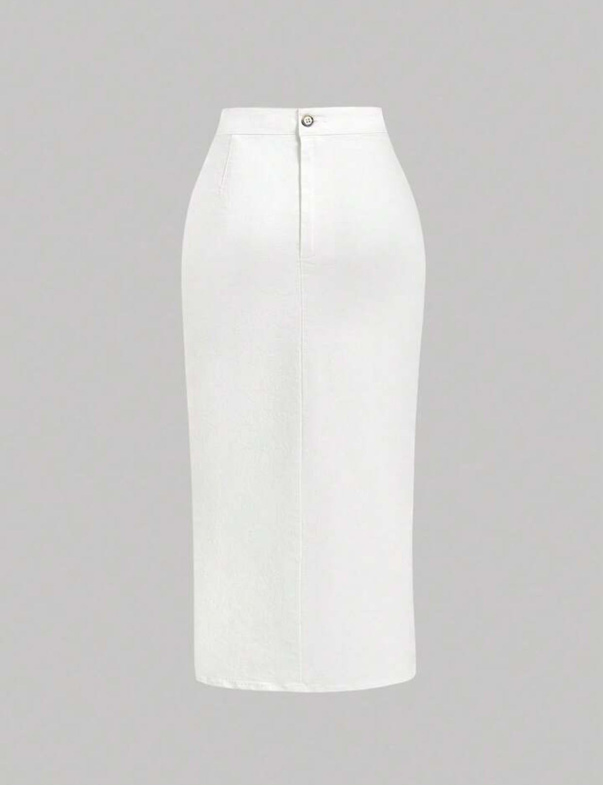 Women's Solid Color Casual Drawstring Denim Skirt