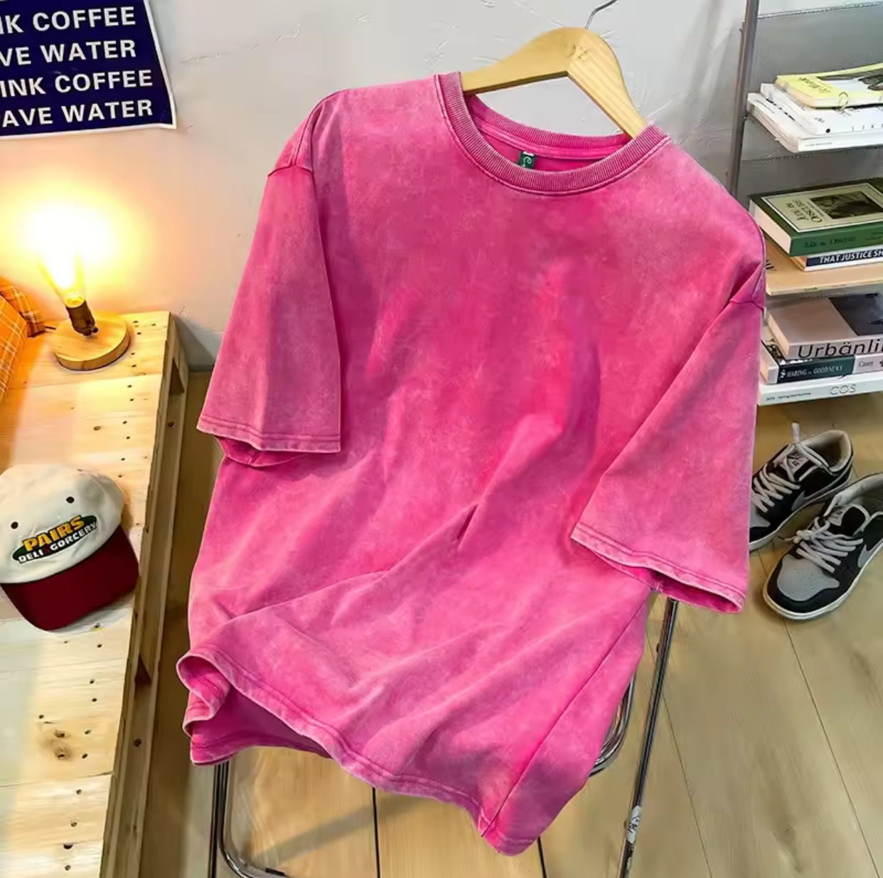 American Style Retro Heavyweight Solid Color Short