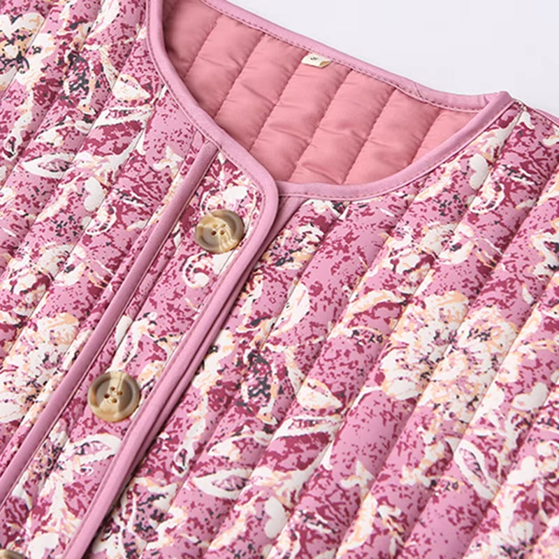 Elegant Women Floral Print Jacket