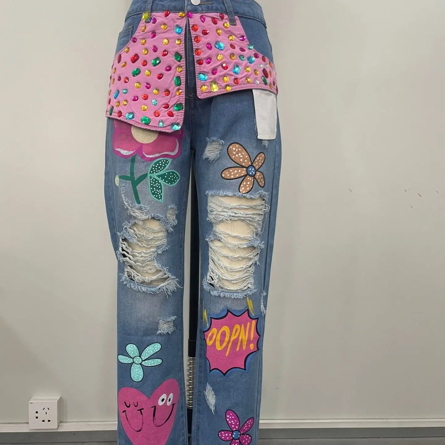 Women's Rhinestone Jeans