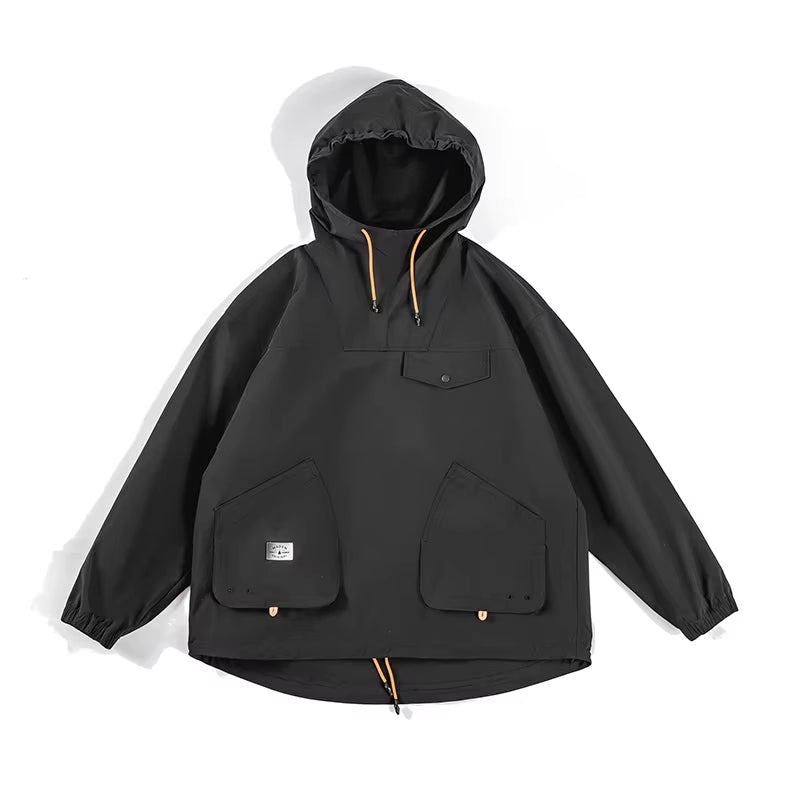 Multi-Pocket Hooded Men's Jacket