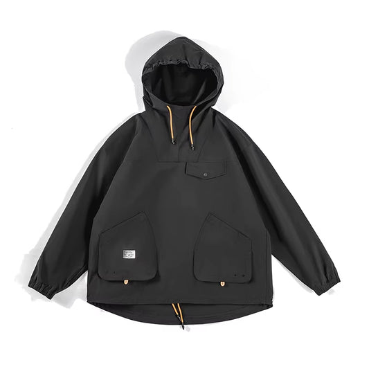 Multi-Pocket Hooded Men's Jacket