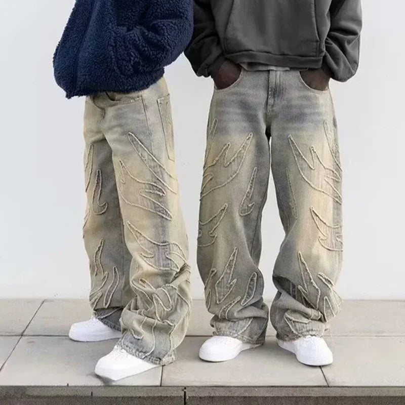 Men Baggy Streetwear Jeans