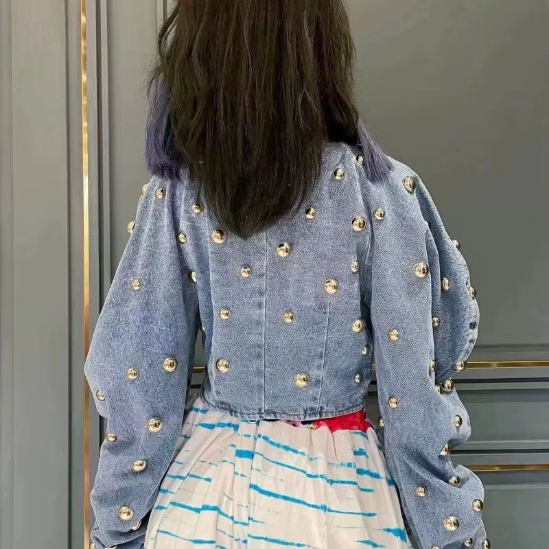 Women Long Sleeve Denim Top